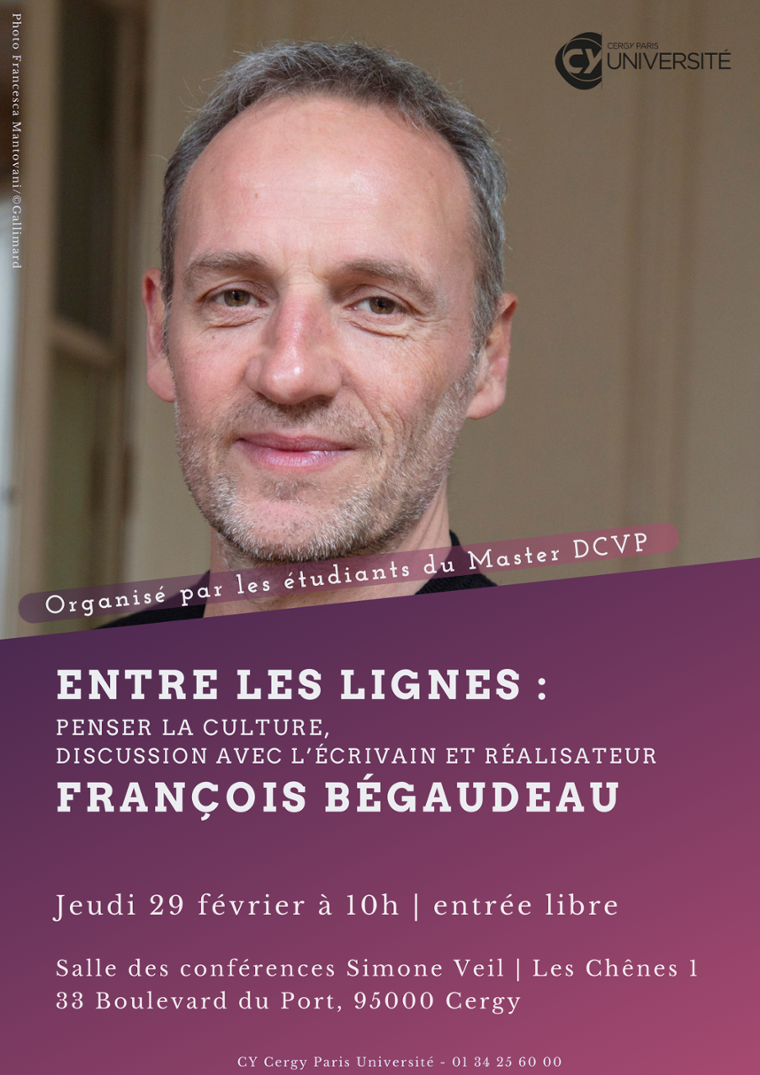 Rencontre avec l'écrivain et réalisateur François Bégaudeau